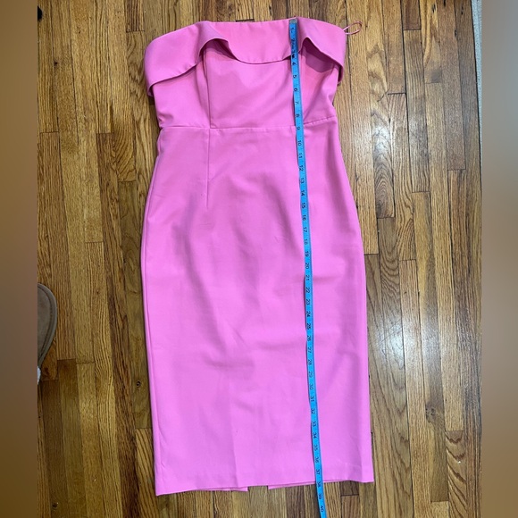 Bardot Georgia Strapless Dress - Candy Pink - Size 6 - Picture 12 of 13